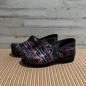 Dansko Colorful Striped Clogs